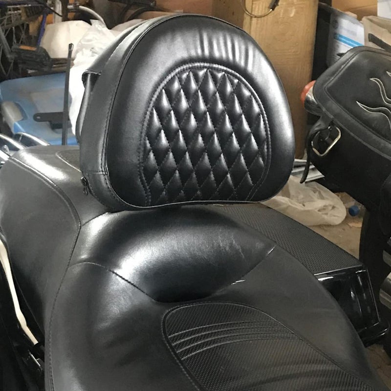 AUFER Black Adjustable Plug-in Driver Backrest Rider Backrest Custom Made Compatible With For Touring Models Road King Street Glide Road Glide Electra Glide 1997-2020 2021 2022 2023 2024 - Image 3